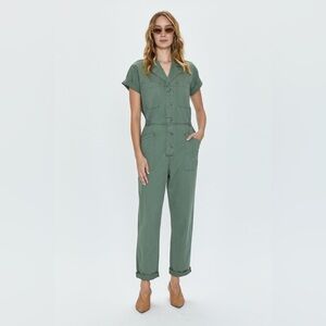 Pistola Olive Green Glover Jumpsuit